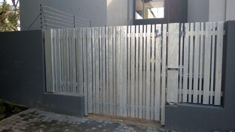 Galvanized Steel Fence and Gate.